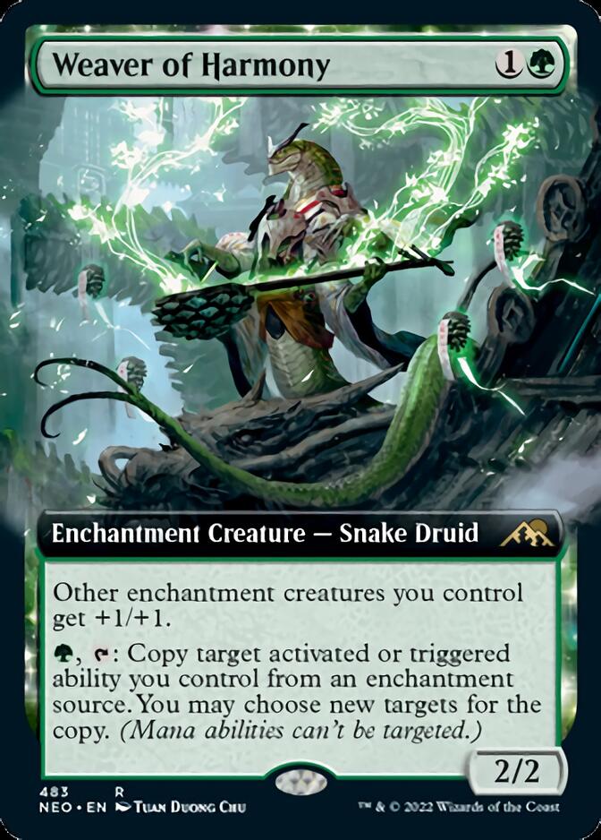 Weaver of Harmony (Extended Art) [Kamigawa: Neon Dynasty] | Good Games Cannington