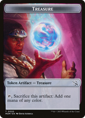 Treasure (20) // Phyrexian Saproling Double-Sided Token [March of the Machine Tokens] | Good Games Cannington