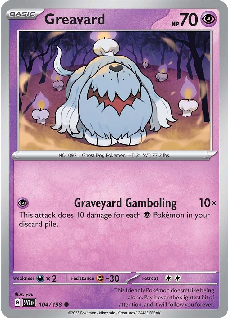 Greavard (104/198) [Scarlet & Violet: Base Set] | Good Games Cannington