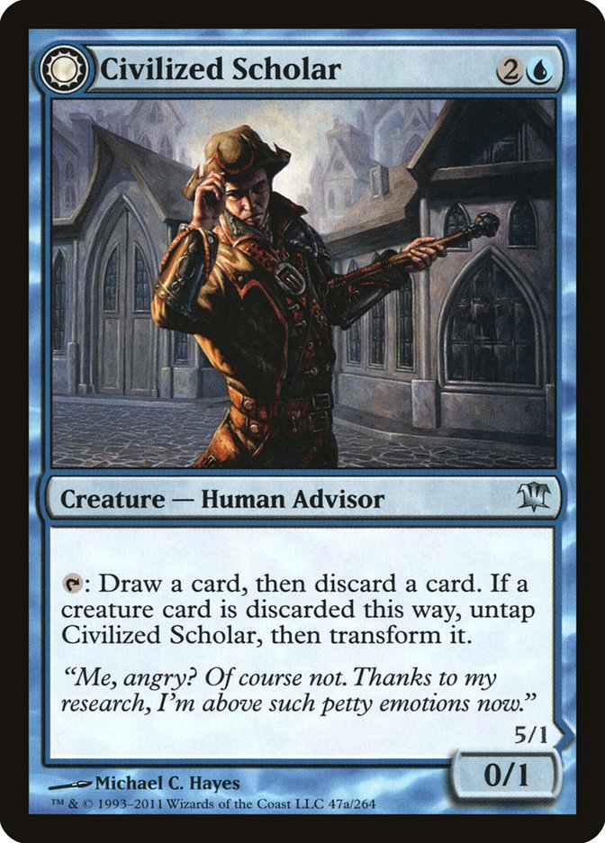 Civilized Scholar // Homicidal Brute [Innistrad] | Good Games Cannington