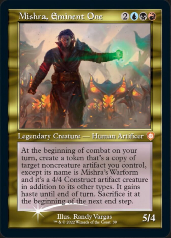 Mishra, Eminent One (039) (Retro) (Display Commander) [The Brothers' War Commander] | Good Games Cannington