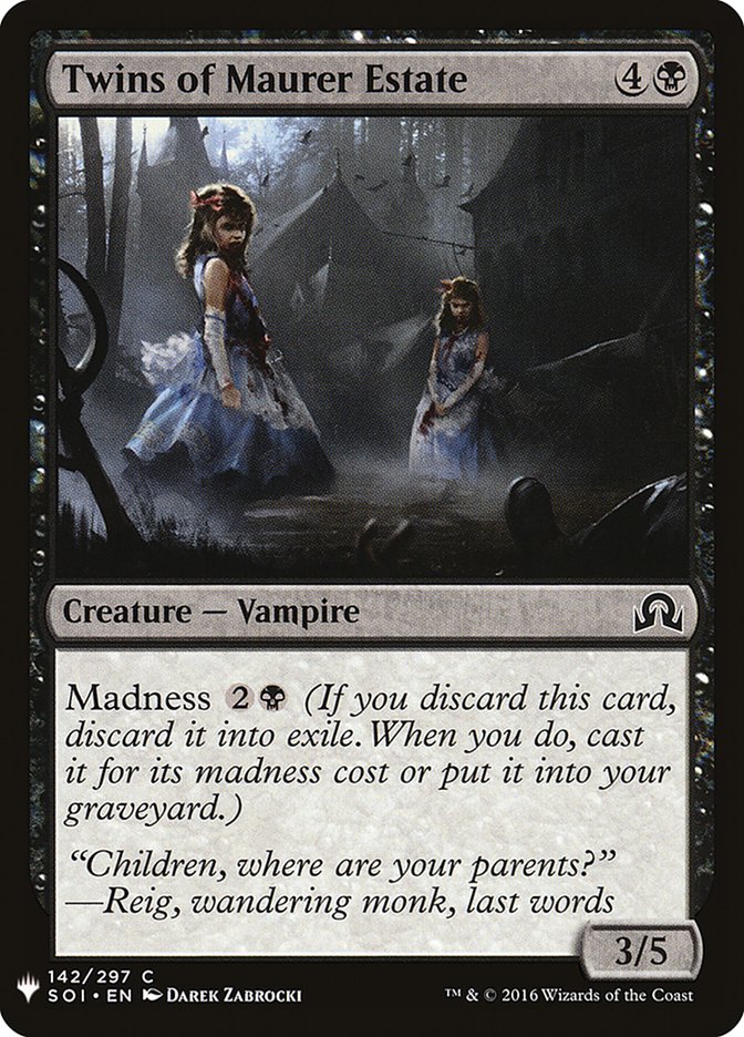 Twins of Maurer Estate [Mystery Booster] | Good Games Cannington