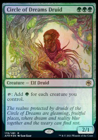 Circle of Dreams Druid [Dungeons & Dragons: Adventures in the Forgotten Realms Prerelease Promos] | Good Games Cannington