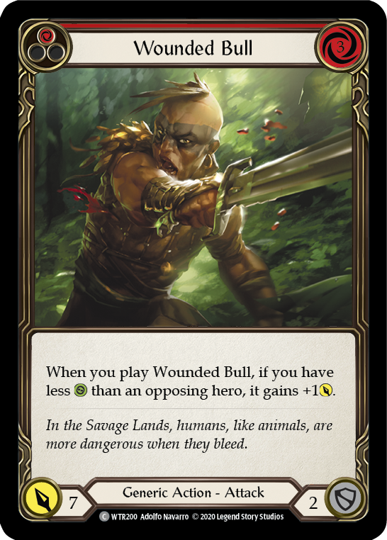 Wounded Bull (Red) [U-WTR200] (Welcome to Rathe Unlimited)  Unlimited Normal | Good Games Cannington