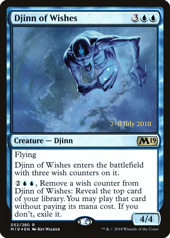 Djinn of Wishes [Core Set 2019 Prerelease Promos] | Good Games Cannington
