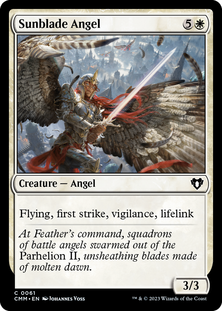 Sunblade Angel [Commander Masters] | Good Games Cannington