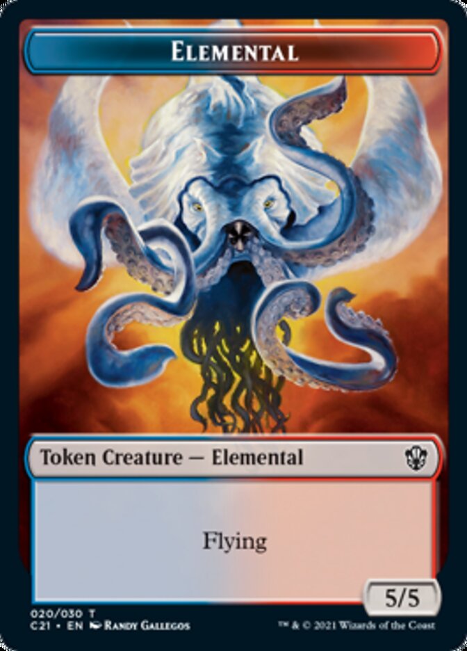 Elemental (020) // Copy Double-Sided Token [Commander 2021 Tokens] | Good Games Cannington