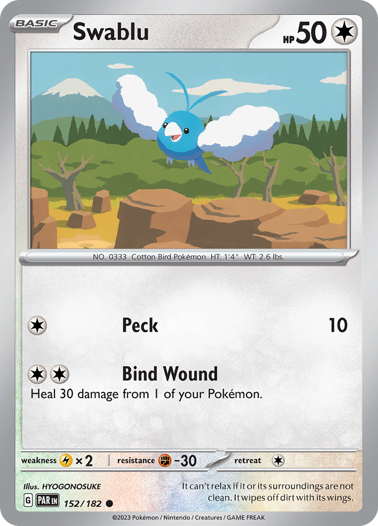 Swablu (152/182) [Scarlet & Violet: Paradox Rift] | Good Games Cannington