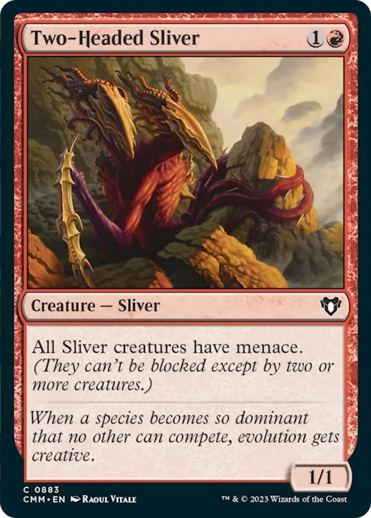 Two-Headed Sliver [Commander Masters] | Good Games Cannington