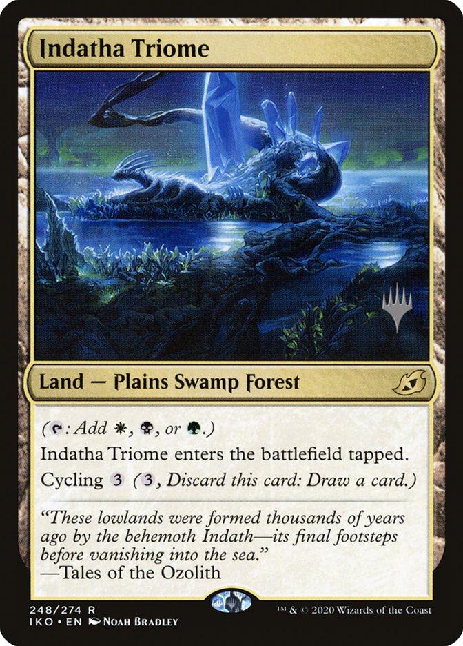 Indatha Triome (Promo Pack) [Ikoria: Lair of Behemoths Promos] | Good Games Cannington