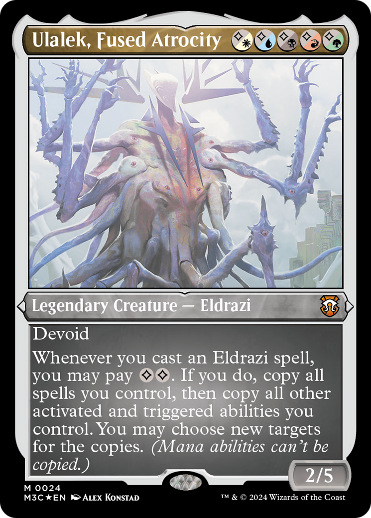 Ulalek, Fused Atrocity (Foil Etched) [Modern Horizons 3 Commander] | Good Games Cannington