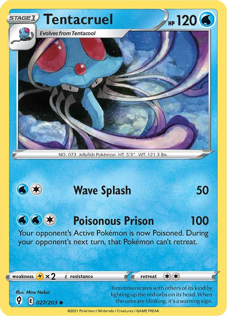 Tentacruel (027/203) [Sword & Shield: Evolving Skies] | Good Games Cannington