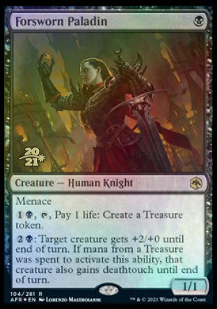 Forsworn Paladin [Dungeons & Dragons: Adventures in the Forgotten Realms Prerelease Promos] | Good Games Cannington
