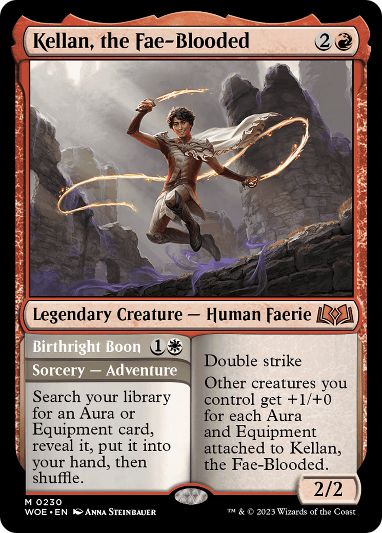 Kellan, the Fae-Blooded // Birthright Boon [Wilds of Eldraine] | Good Games Cannington