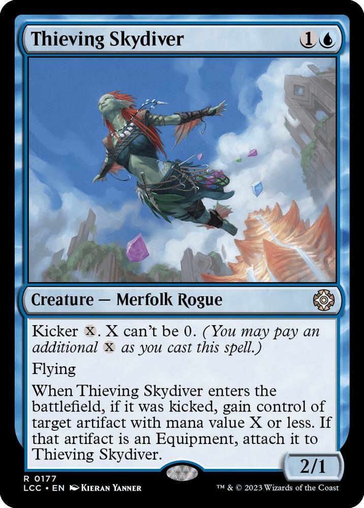 Thieving Skydiver 177 (Commander: The Lost Caverns of Ixalan)  | Good Games Cannington