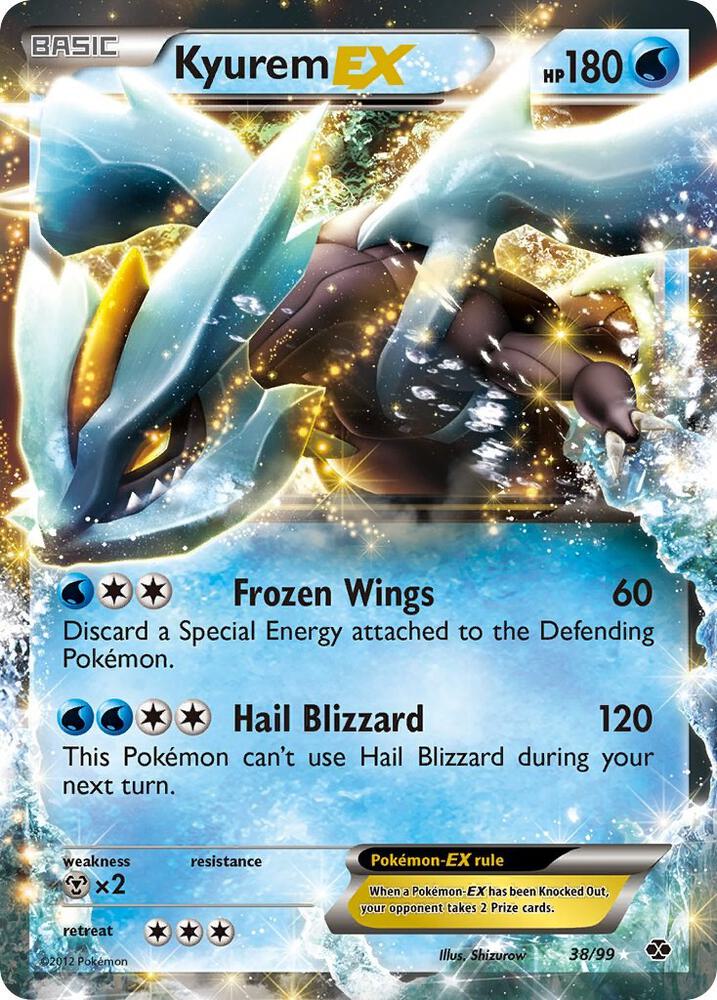 Kyurem EX 38/99 (Next Destinies)  - Holofoil | Good Games Cannington