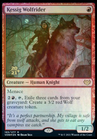 Kessig Wolfrider [Innistrad: Crimson Vow Prerelease Promos] | Good Games Cannington