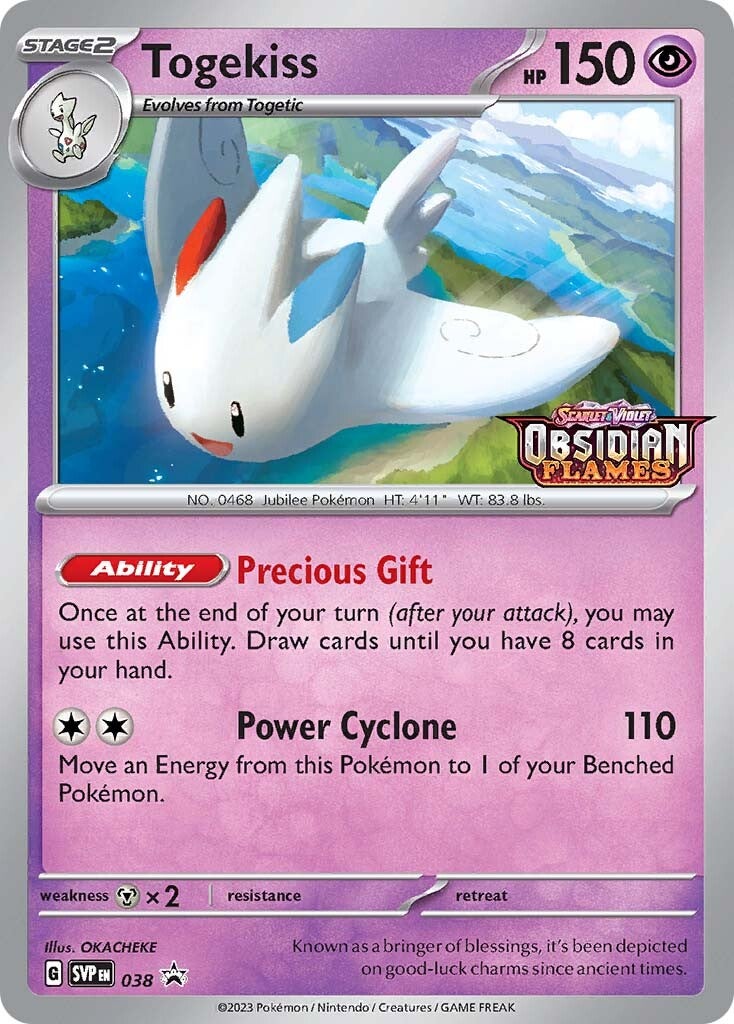 Togekiss (038) (Stamped) [Scarlet & Violet: Black Star Promos] | Good Games Cannington