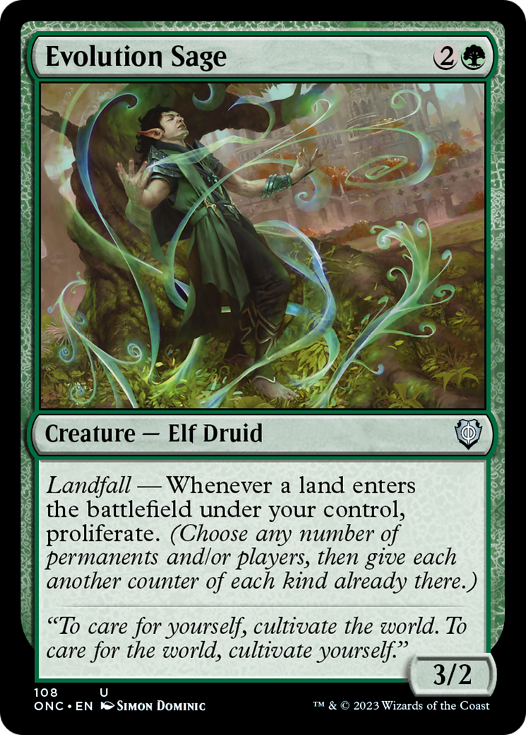 Evolution Sage [Phyrexia: All Will Be One Commander] | Good Games Cannington
