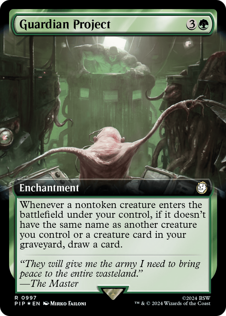 Guardian Project (Extended Art) (Surge Foil) [Fallout] | Good Games Cannington