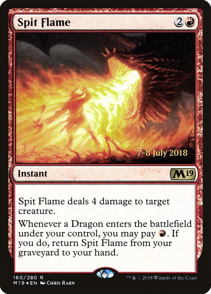Spit Flame [Core Set 2019 Prerelease Promos] | Good Games Cannington
