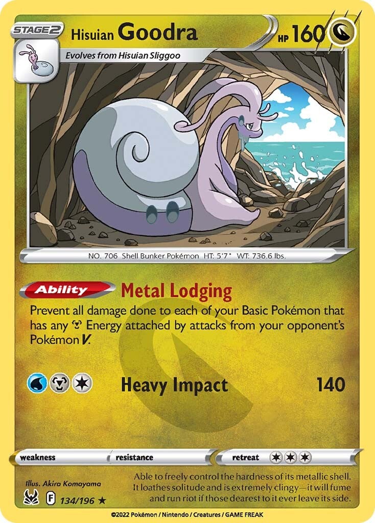 Hisuian Goodra (134/196) [Sword & Shield: Lost Origin] | Good Games Cannington