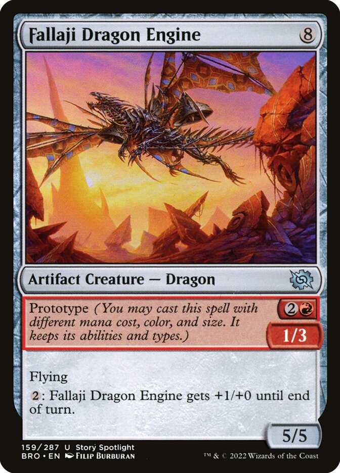 Fallaji Dragon Engine 159 (The Brothers' War)  - Foil | Good Games Cannington
