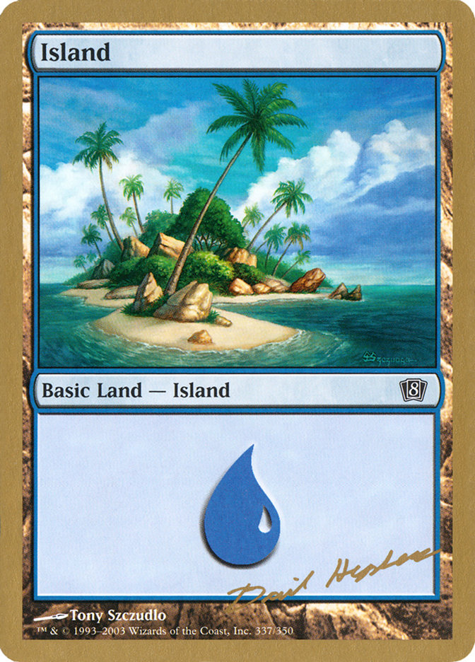Island (dh337) (Dave Humpherys) [World Championship Decks 2003] | Good Games Cannington