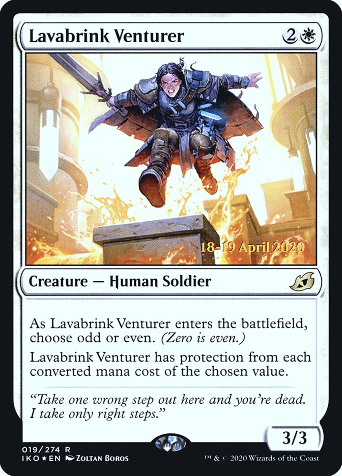 Lavabrink Venturer [Ikoria: Lair of Behemoths Prerelease Promos] | Good Games Cannington