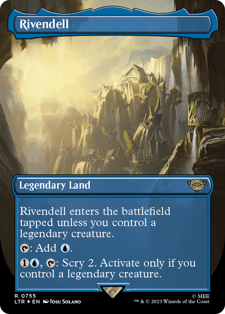Rivendell (Borderless) (Surge Foil) [The Lord of the Rings: Tales of Middle-Earth] | Good Games Cannington