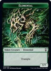Elemental // Elf Warrior Double-Sided Token [Kaldheim Commander Tokens] | Good Games Cannington