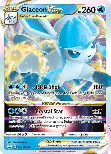 Glaceon VSTAR (SWSH197) (Jumbo Card) [Sword & Shield: Black Star Promos] | Good Games Cannington