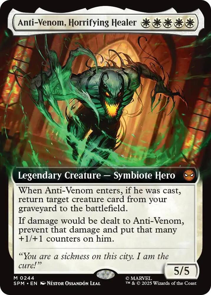 Anti Venom Horrifying Healer Extended Art 244 (Marvel's Spider-Man)  | Good Games Cannington