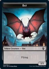 Blood // Bat Double-Sided Token [Innistrad: Crimson Vow Commander Tokens] | Good Games Cannington