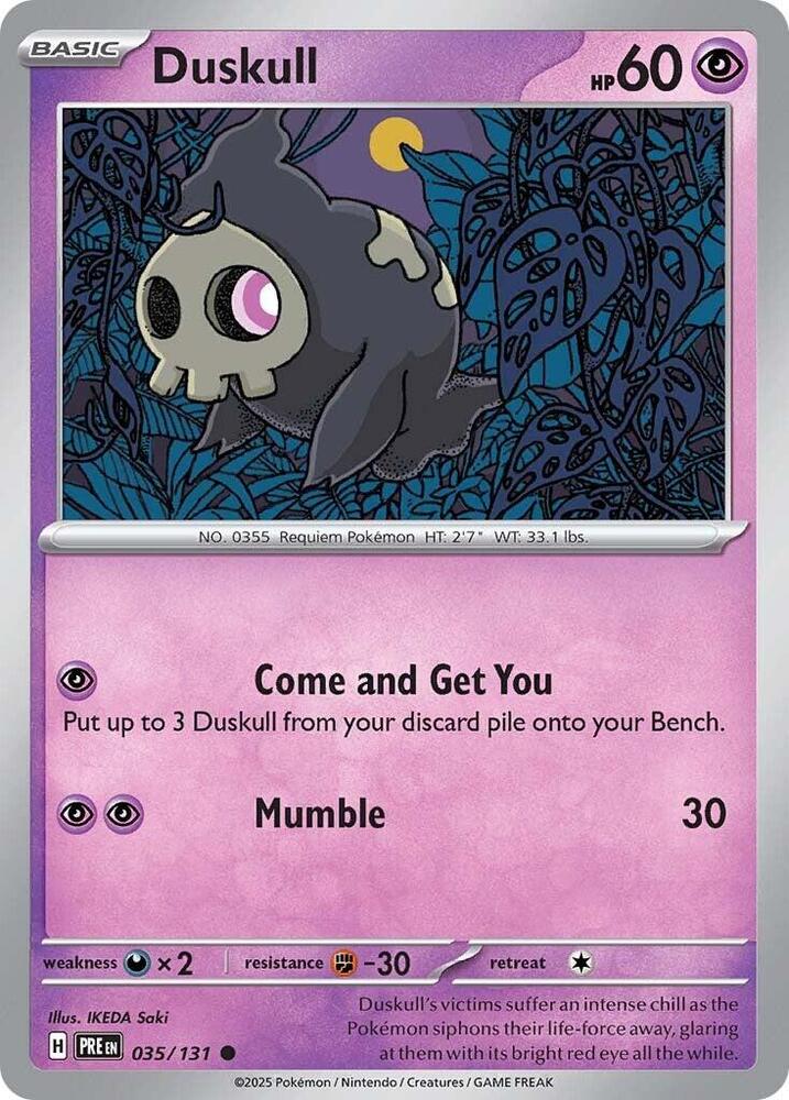 Duskull (035/131) [Scarlet & Violet: Prismatic Evolutions] | Good Games Cannington