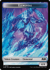 Elemental // Food (0011) Double-Sided Token [Wilds of Eldraine Tokens] | Good Games Cannington