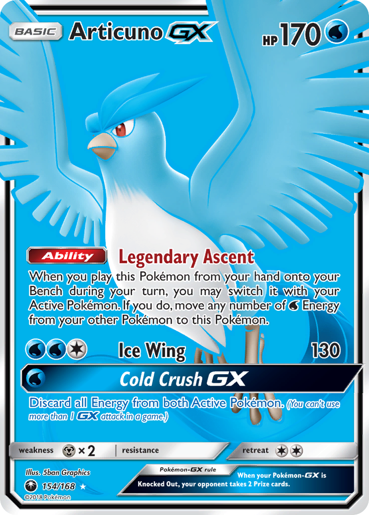 Articuno GX (154/168) [Sun & Moon: Celestial Storm] | Good Games Cannington