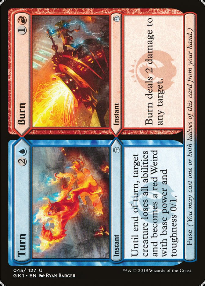 Turn // Burn [Guilds of Ravnica Guild Kit] | Good Games Cannington