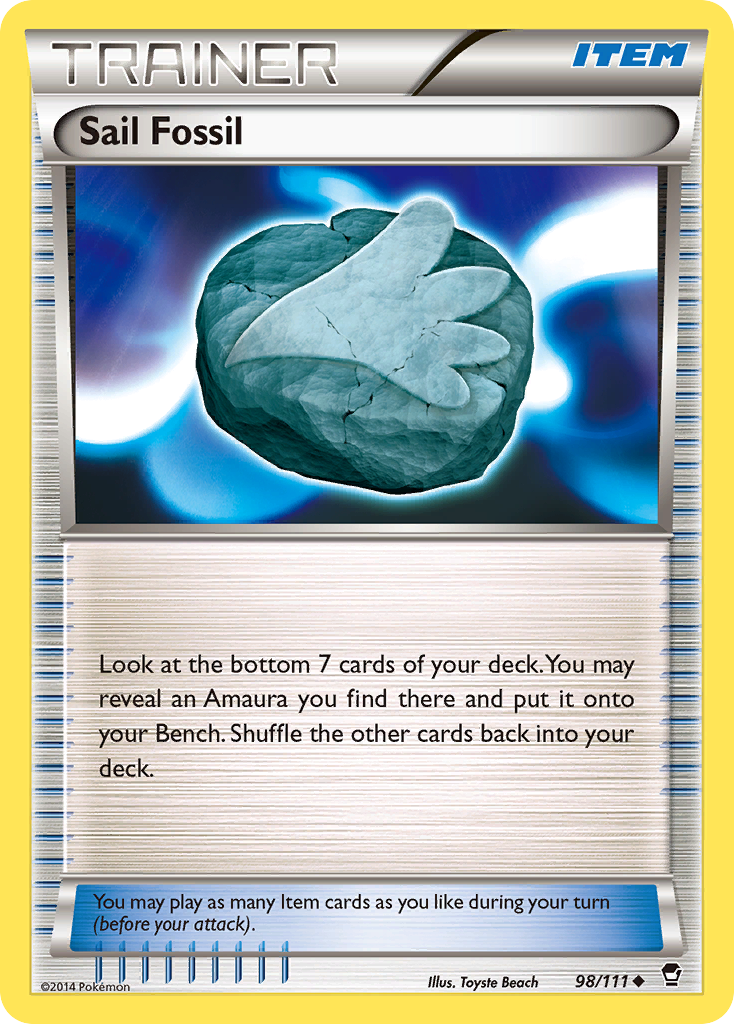 Sail Fossil (98/111) [XY: Furious Fists] | Good Games Cannington