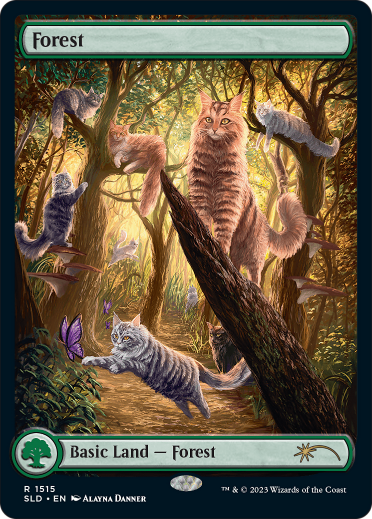 Forest (1515) [Secret Lair Commander Deck: Raining Cats and Dogs] | Good Games Cannington