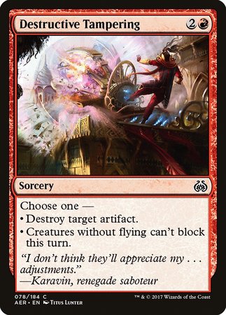 Destructive Tampering [Aether Revolt] | Good Games Cannington