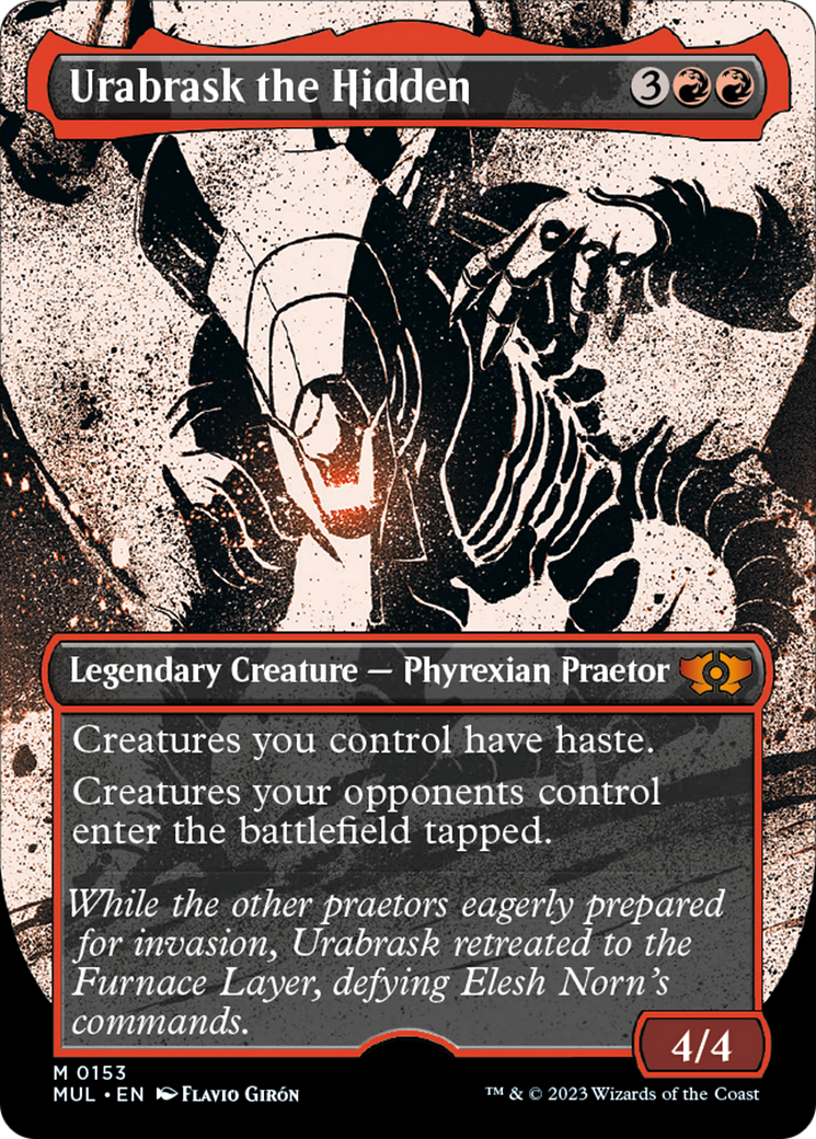 Urabrask the Hidden (Halo Foil) [Multiverse Legends] | Good Games Cannington