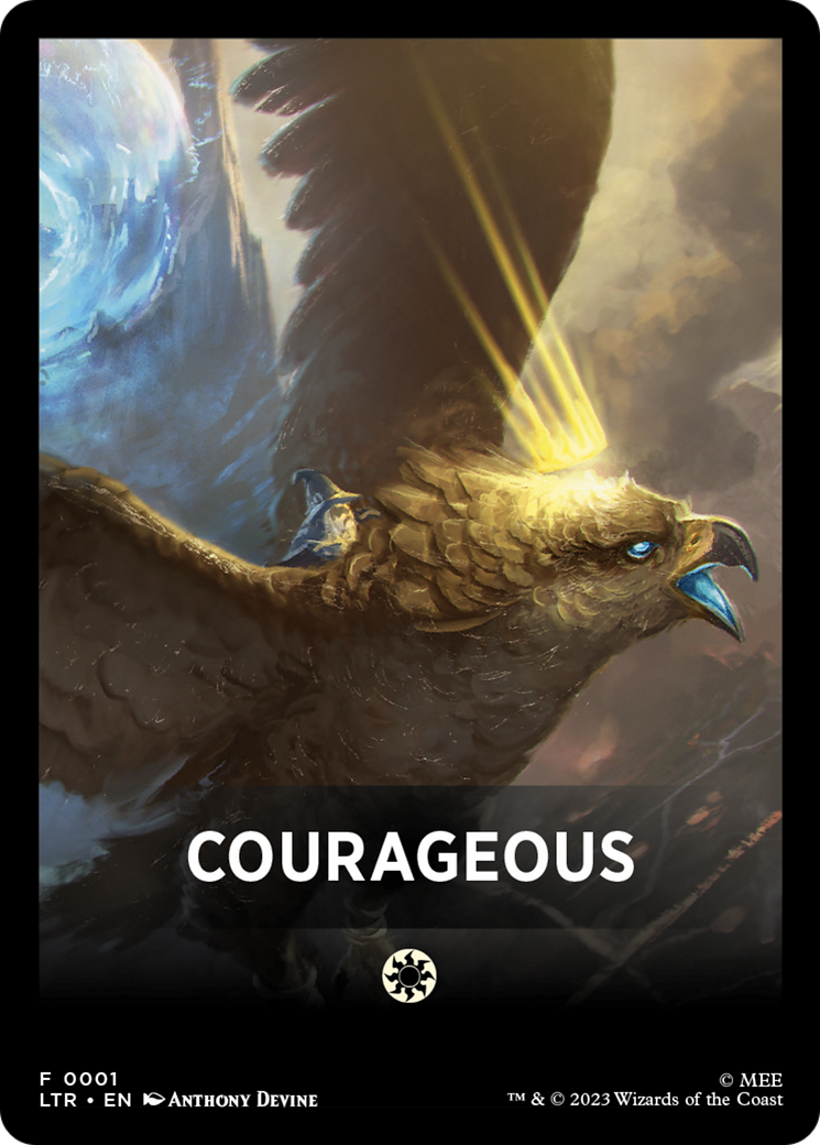 Courageous Theme Card [The Lord of the Rings: Tales of Middle-Earth Tokens] | Good Games Cannington
