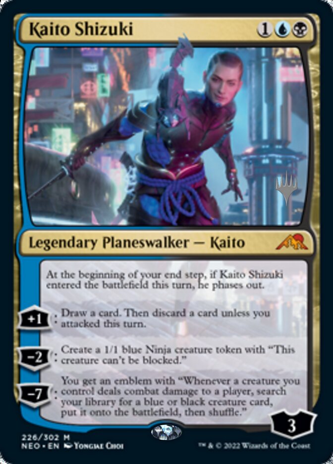 Kaito Shizuki (Promo Pack) [Kamigawa: Neon Dynasty Promos] | Good Games Cannington