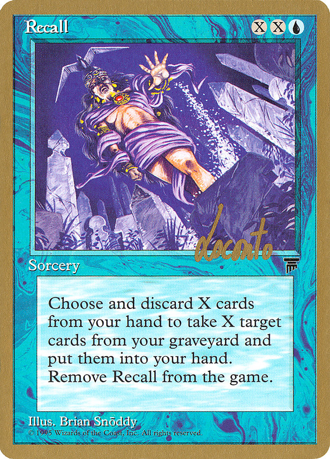Recall (Michael Loconto) [Pro Tour Collector Set] | Good Games Cannington