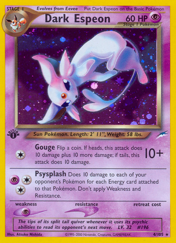 Dark Espeon (4/105) [Neo Destiny 1st Edition] | Good Games Cannington