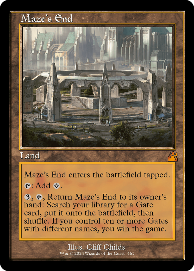 Maze's End (Retro Frame) [Ravnica Remastered] | Good Games Cannington