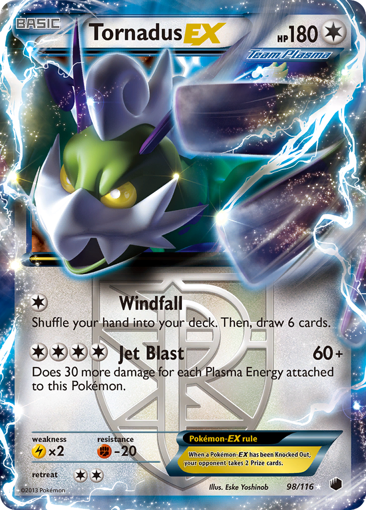 Tornadus EX (98/116) [Black & White: Plasma Freeze] | Good Games Cannington