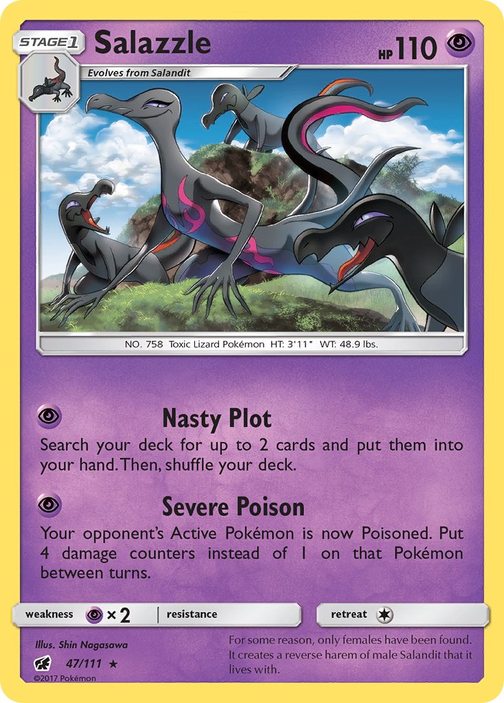 Salazzle (47/111) (Theme Deck Exclusive) [Sun & Moon: Crimson Invasion] | Good Games Cannington