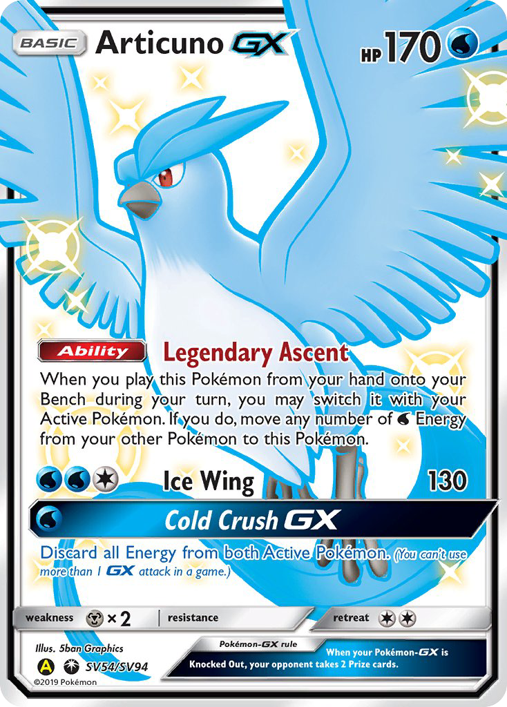 Articuno GX (SV54/SV94) [Sun & Moon: Hidden Fates - Shiny Vault] | Good Games Cannington